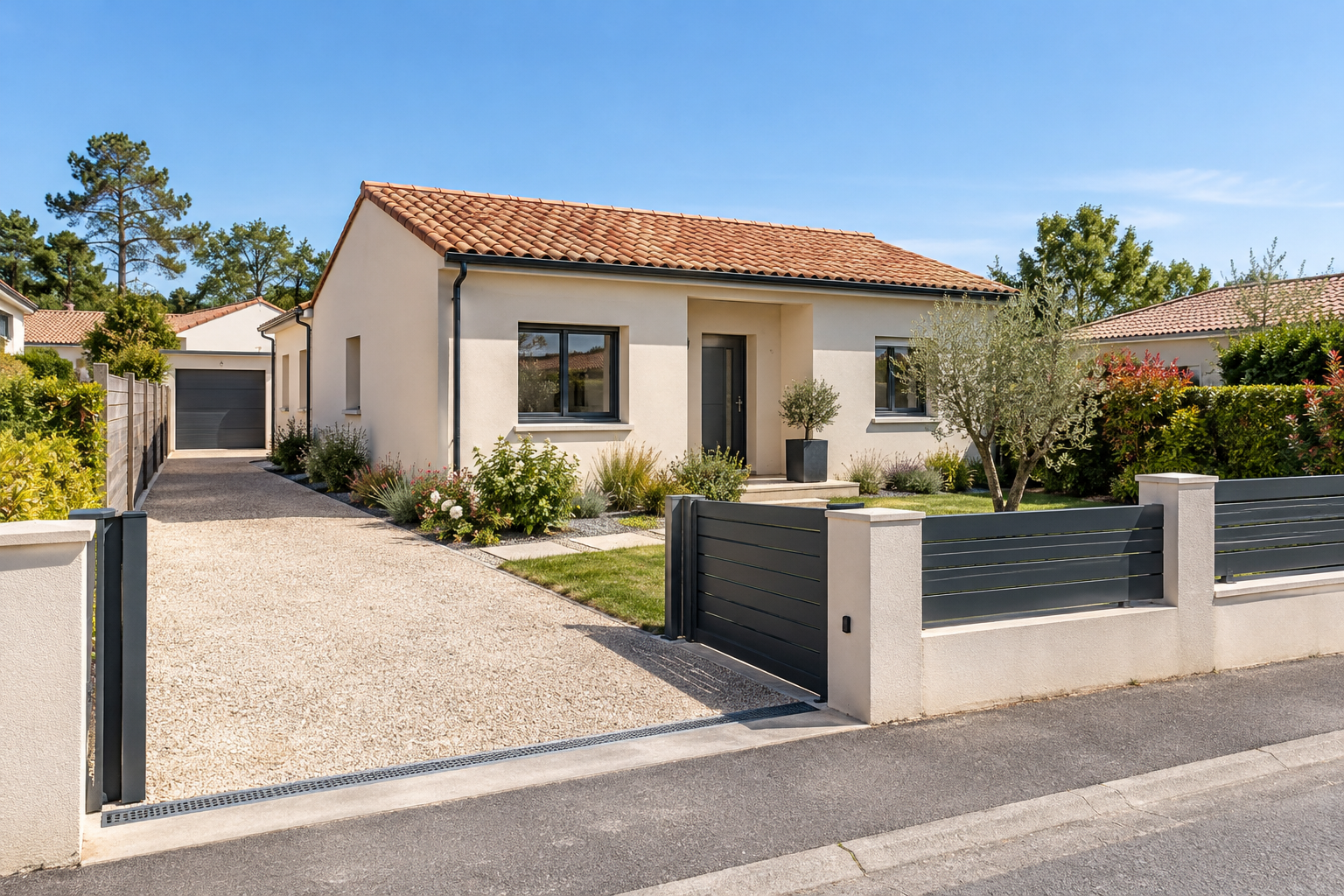 Maison contemporaine illustrant un projet individuel en Gironde